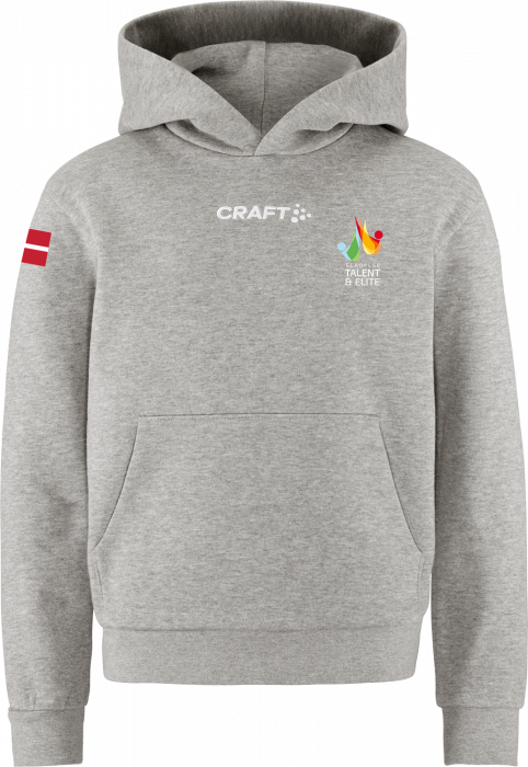 Craft - Ste Hoodie Kids - Grå Melange DK