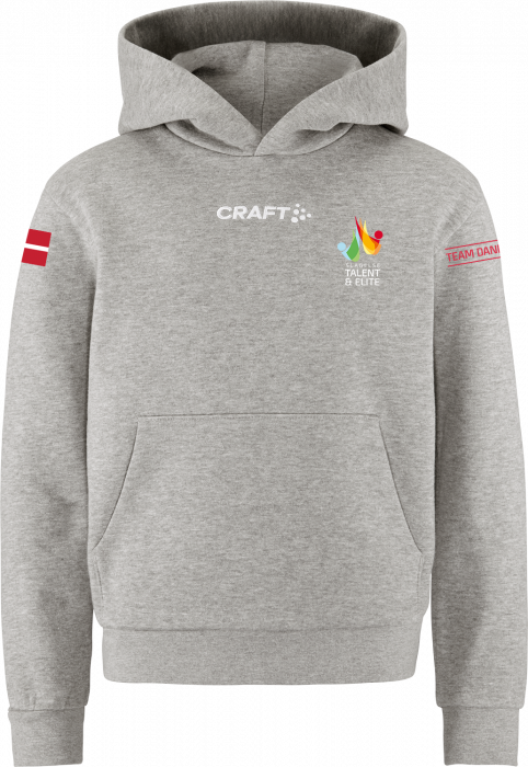 Craft - Ste Hoodie Kids - Grå Melange DK